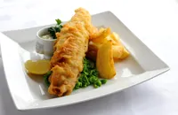 Traditional fish and chips 