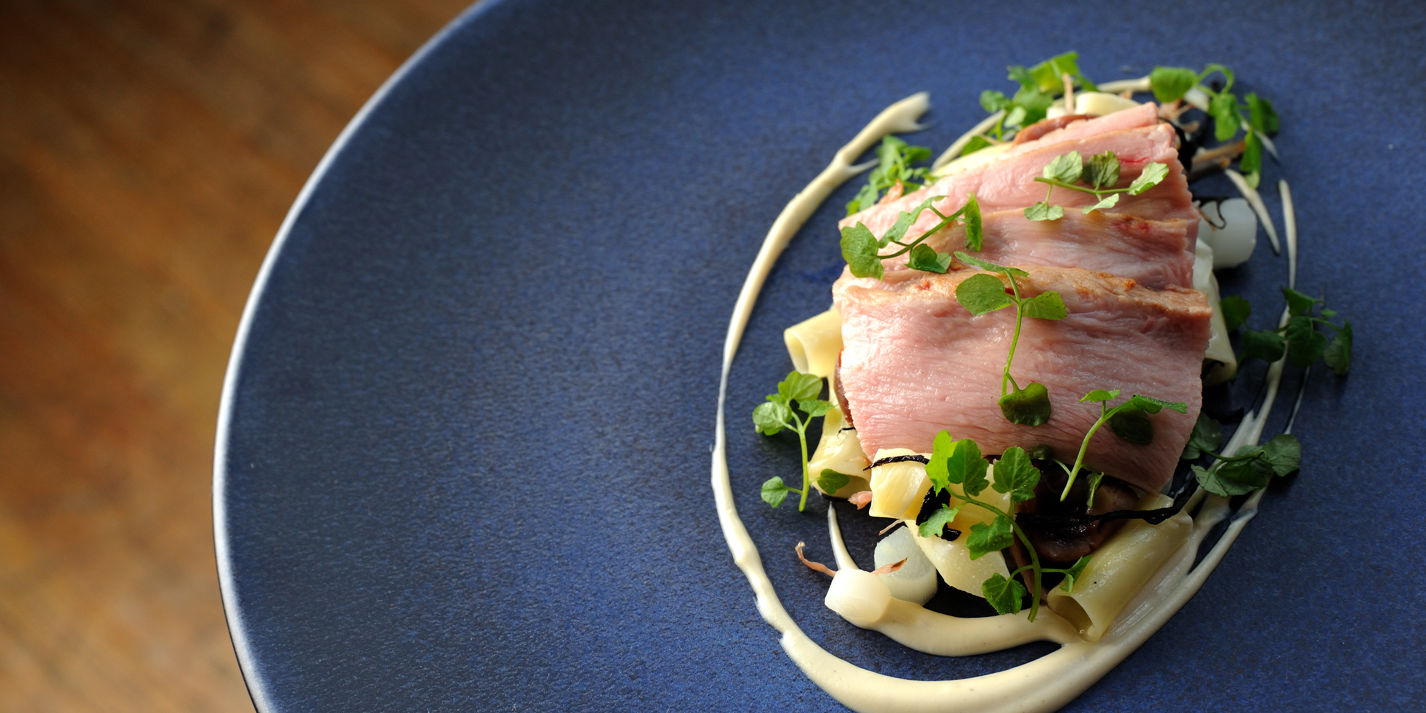 Veal Recipe with White Asparagus and Macaroni - Great British Chefs