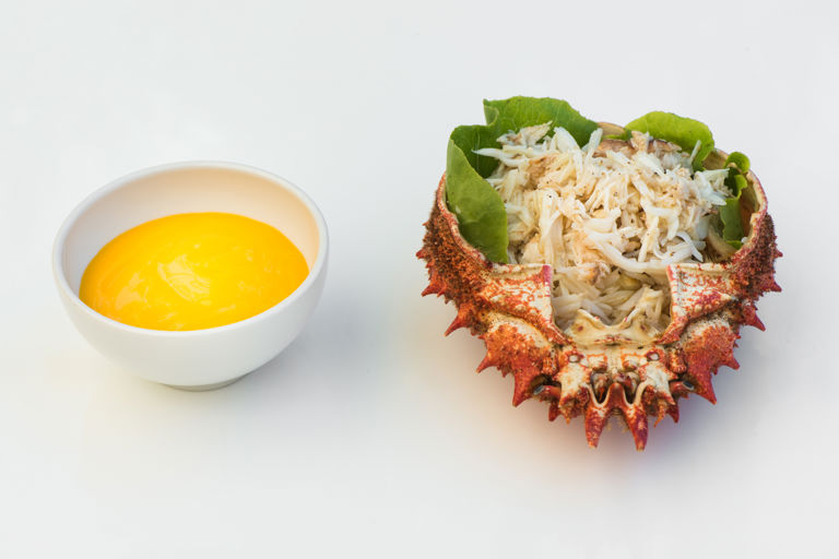 Spider crab with lemon mayonnaise