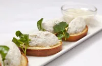 Smoked haddock rillettes with brioche and watercress