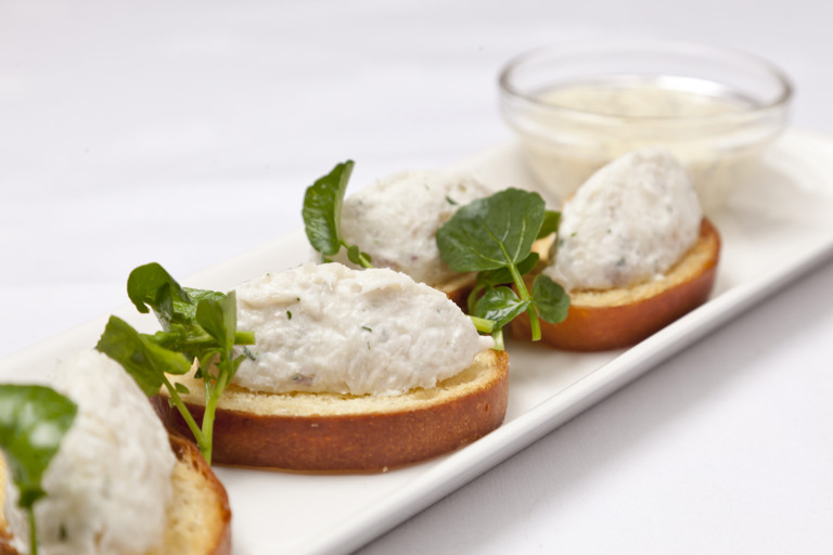 Smoked haddock rillettes with brioche and watercress