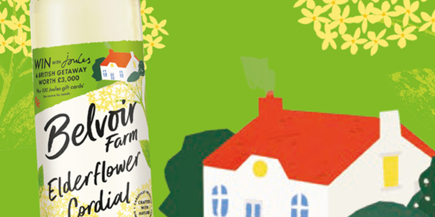Win a £100 Joules voucher and a case of Belvoir Farm elderflower