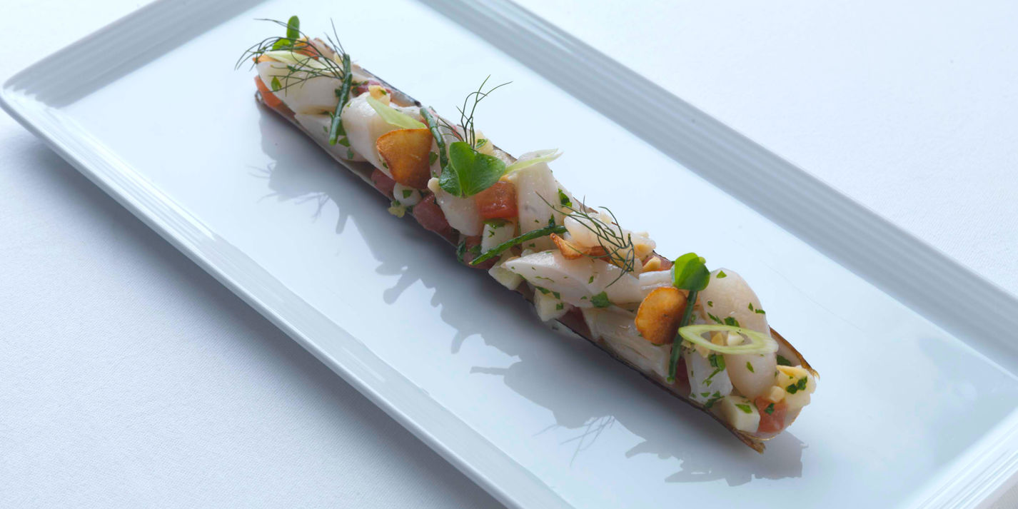 Razor Clams & Spring Onions Recipe - Great British Chefs