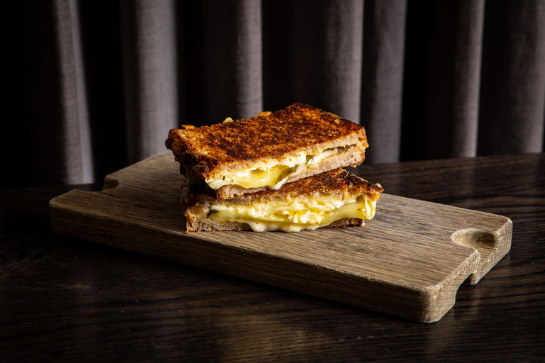 Le Gruyère AOP cheese and pickle toastie