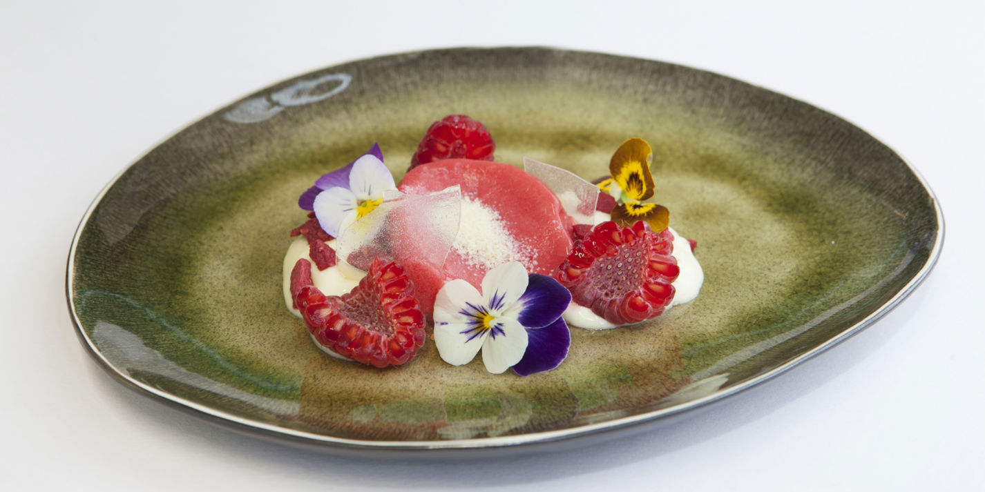 Violet Cream and Raspberry Recipe - Great British Chefs