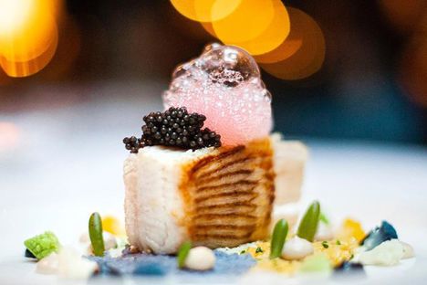 Claim your complimentary glass of champagne at Restaurant Pied à Terre