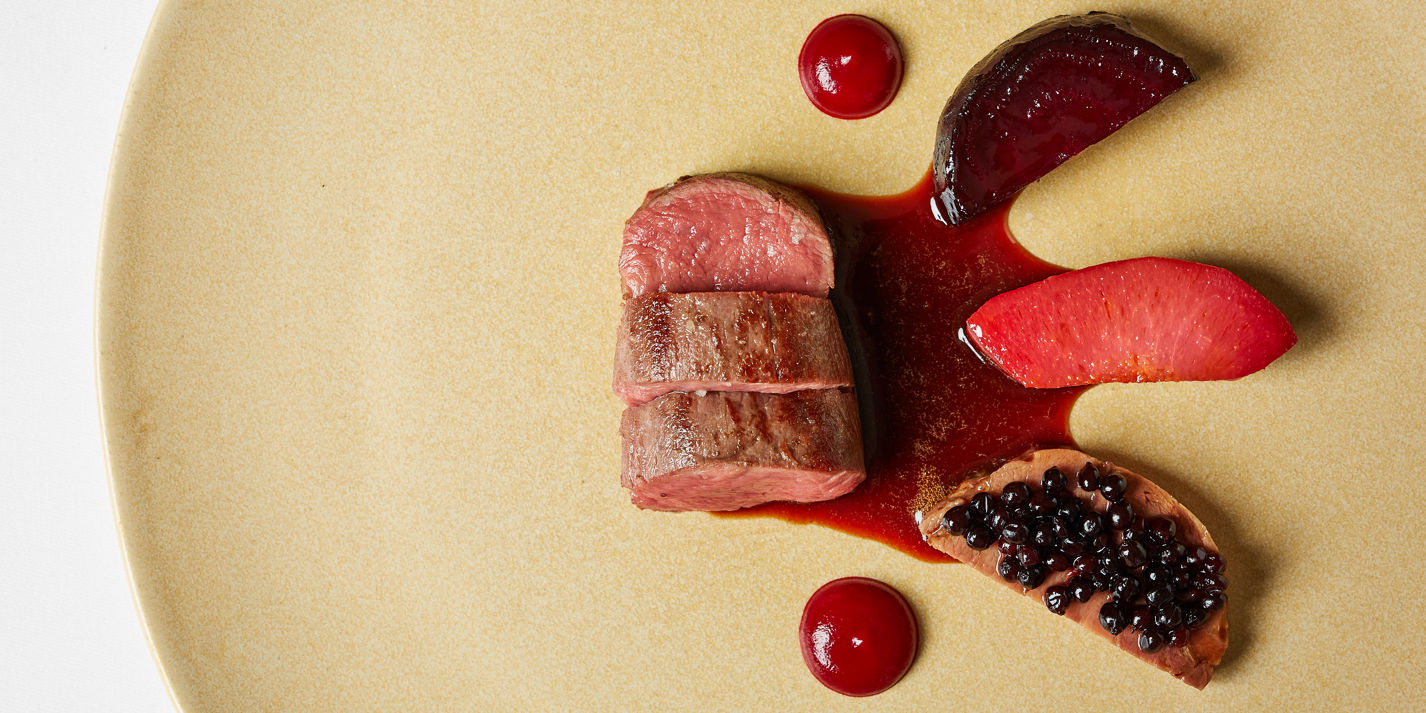 Venison with Beetroot, Quince and Elderberries Recipe - Great British Chefs