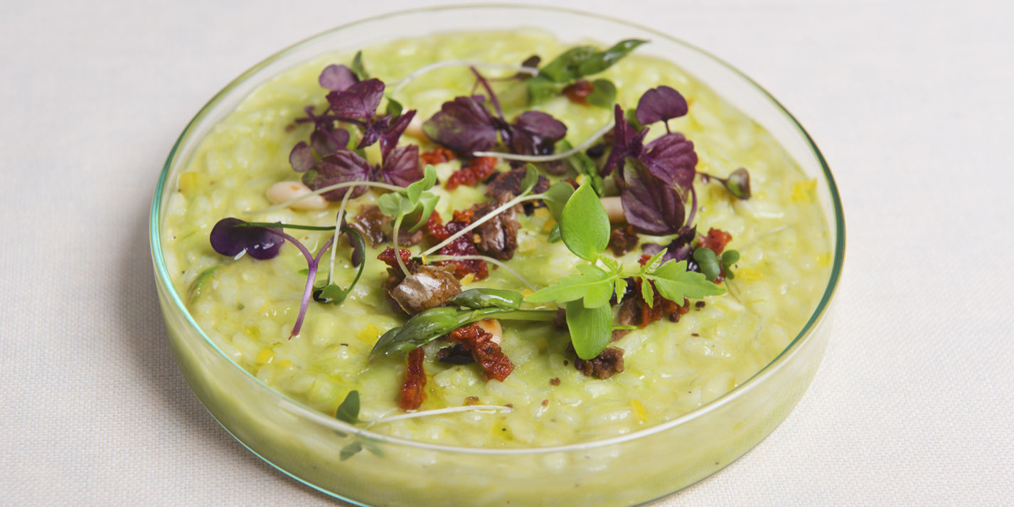 Asparagus Risotto with Confit Tomato Recipe - Great Italian Chefs