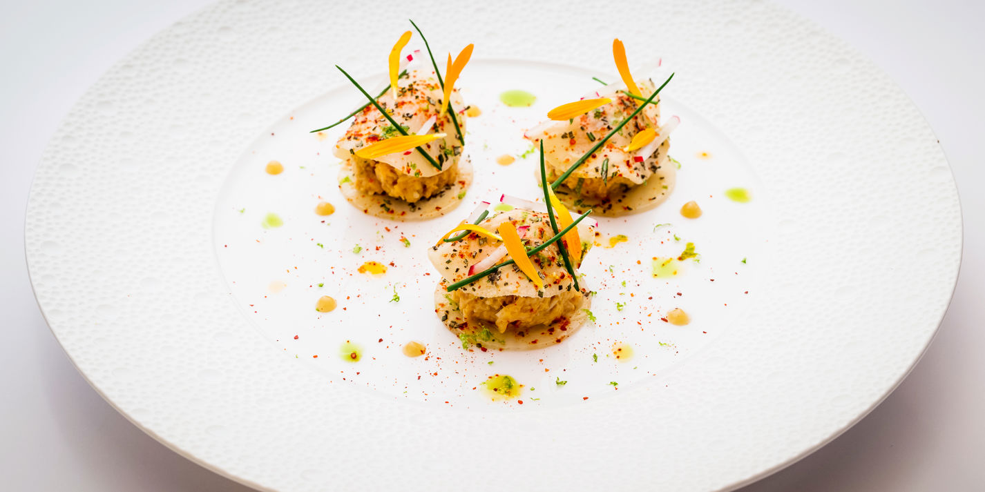 Crab with Turnip Ravioli Recipe - Great British Chefs