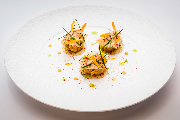 Crab with Turnip Ravioli Recipe - Great British Chefs