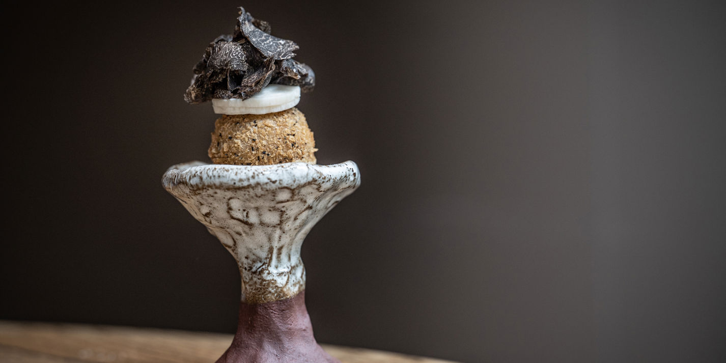 Yam with Winter Truffles, Penja and Ehuru Sauce Recipe - Great British Chefs
