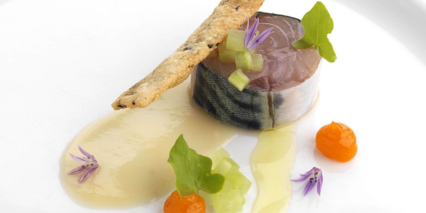Mackerel Recipe With Seaweed Cracker - Great British Chefs