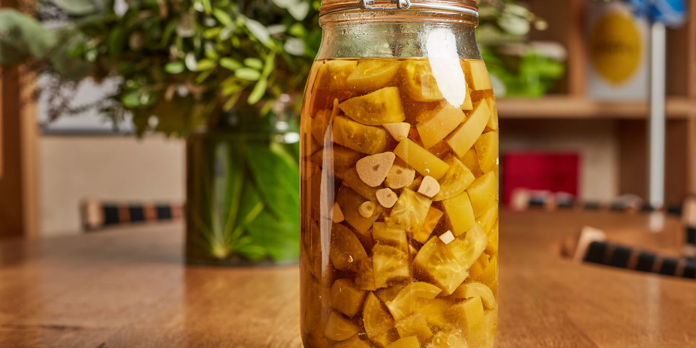 Pickled Green Tomatoes Recipe - Great British Chefs