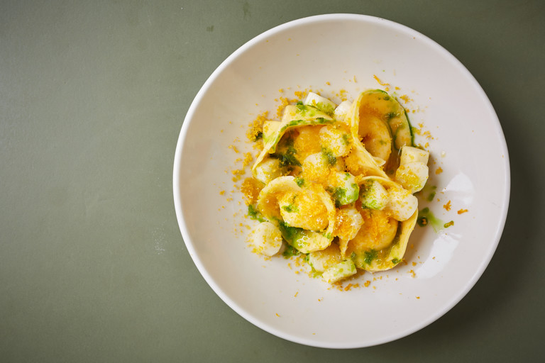 Potato Cappelletti, Bottarga and White Asparagus Recipe - Great British  Chefs