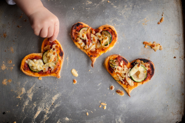 Pizza hearts