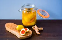 Curried pickled eggs