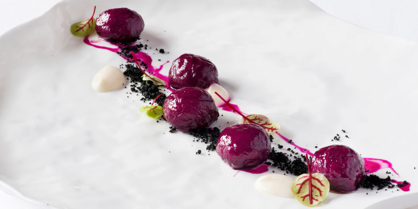Beetroot Gnocchi Recipe with Beer Soil - Great Italian Chefs