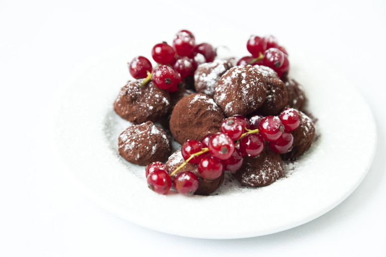 Chocolate and Drambuie truffles