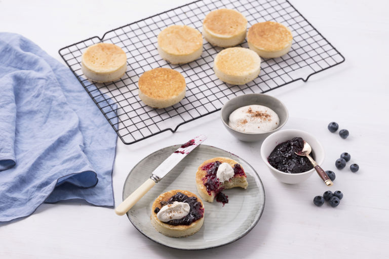 Vanilla crumpets