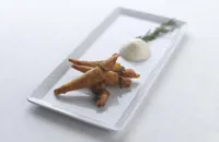 Squid cornets with rosemary mayonnaise