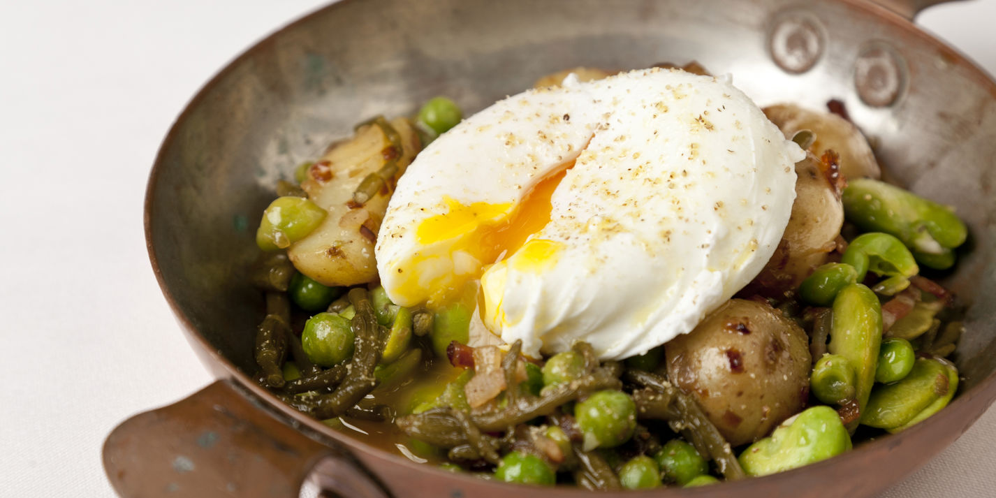 Potato Salad Recipe With Egg, Bacon & Samphire - Great British Chefs
