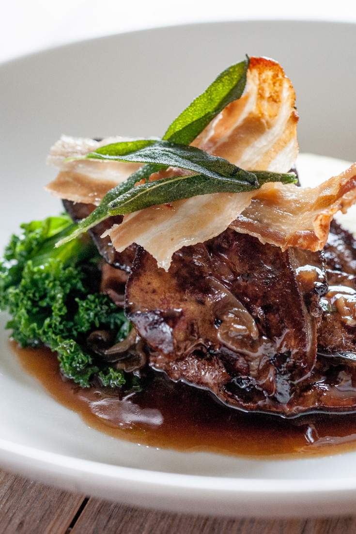 Calf's Liver, Bacon, Mashed Potato and Onion Recipe Great British Chefs