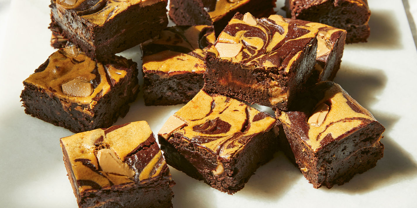 Treacle, Mocha and Blonde Chocolate Brownies Recipe - Great British Chefs