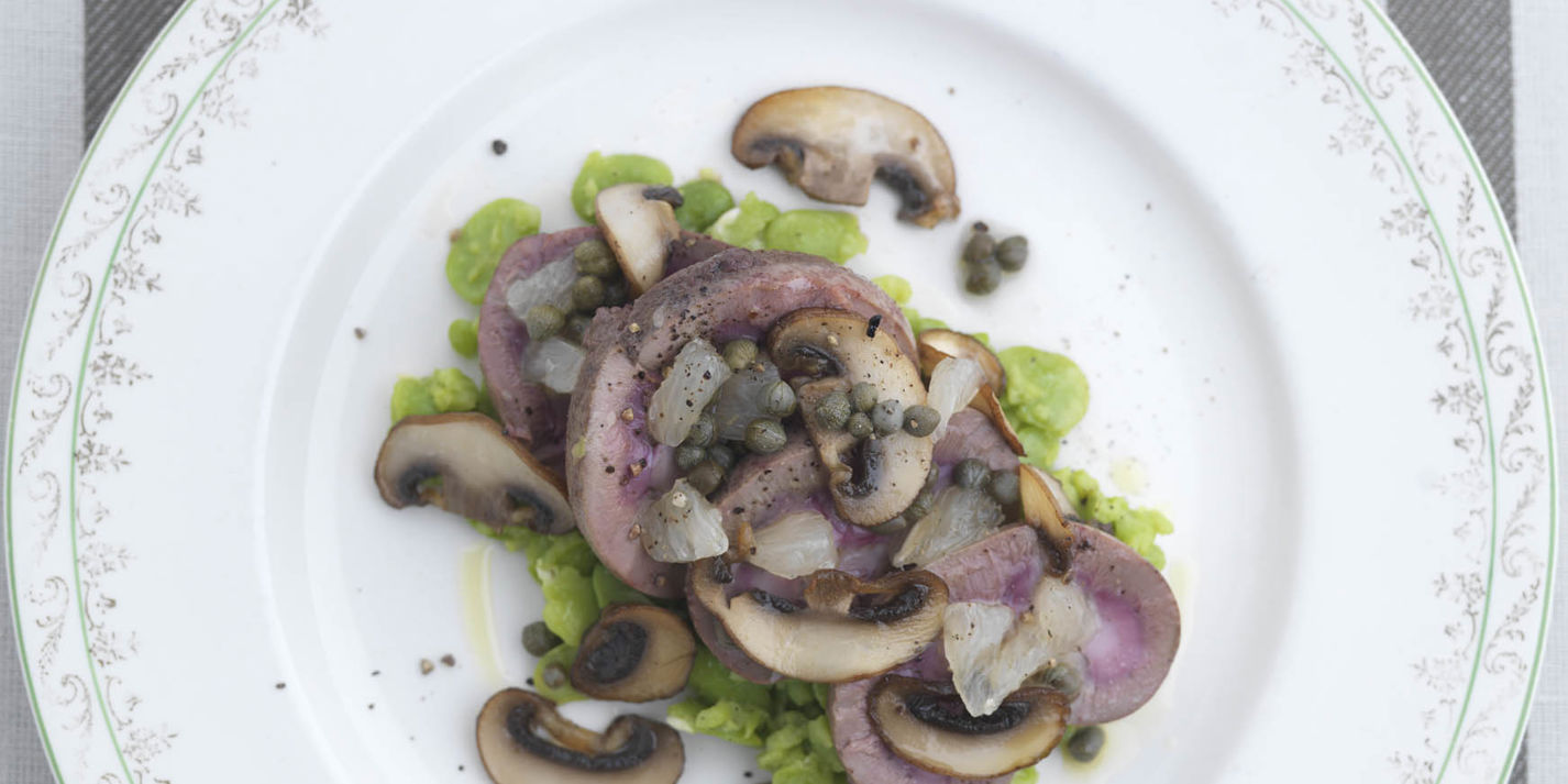 Lamb Kidneys Recipe With Crushed Broad Beans - Great British Chefs