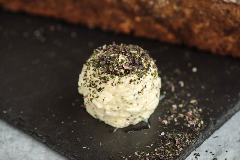 Cultured seaweed butter